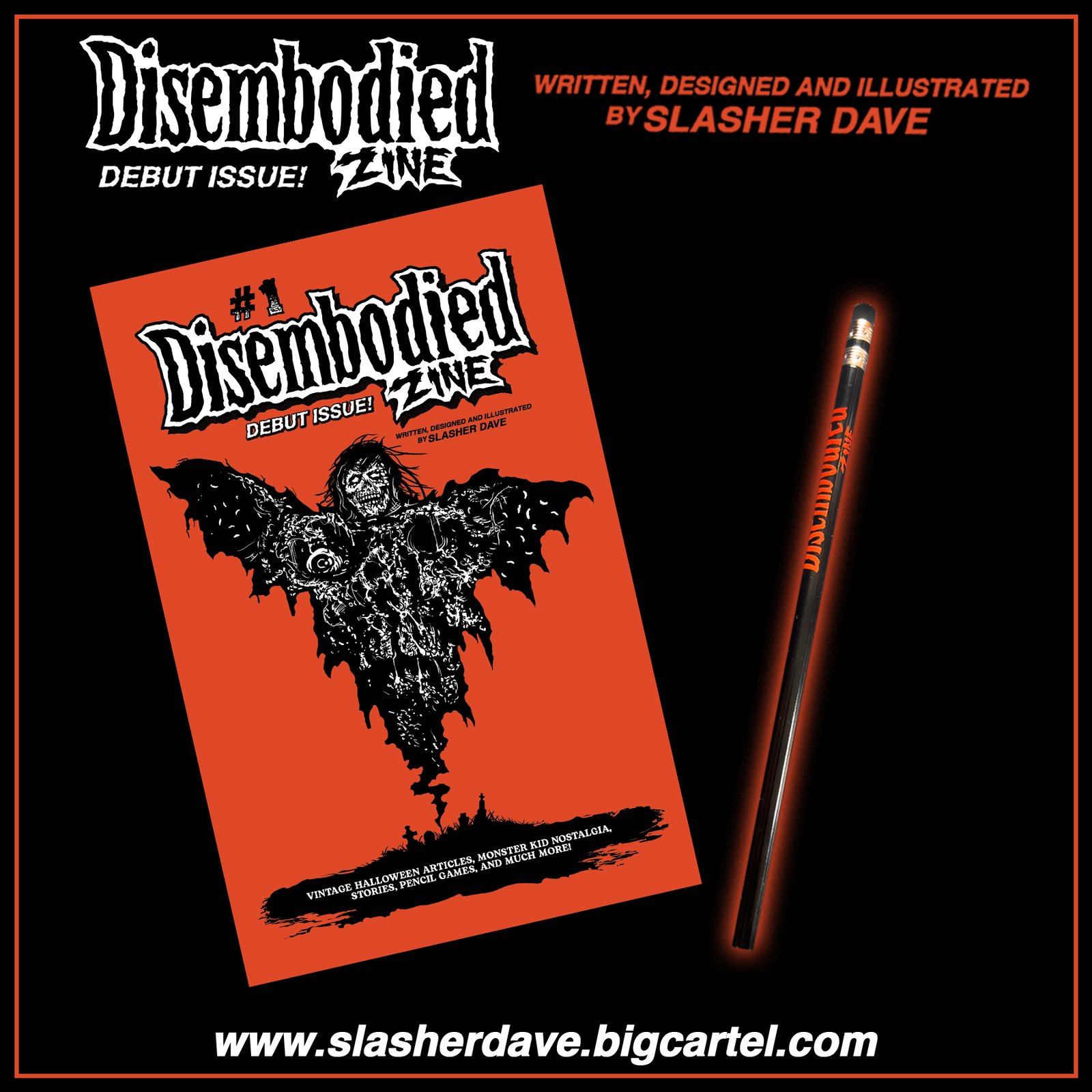 ∈Y∋ / UNATAMITLE Zine + CD DISEMBODIED ZINE #1 / Slasher Dave